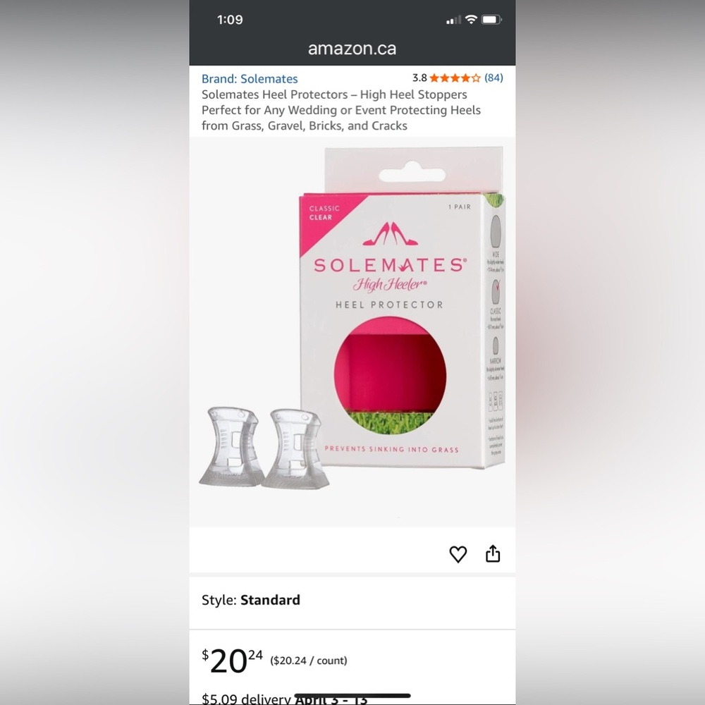 PICK ANY 3 ITEMS FOR $10 - SOLEMATES Clear Heel Protectors - Transparent Heel